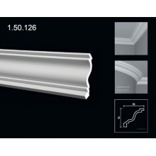 Карниз с гладким профилем 1.50.126 (2м)