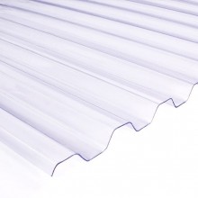 SALUX profilētās PVC loksnes 70/18 Caurspīdīga (biezums 0.8mm) 