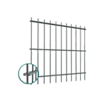 2D Панельное Ограждение (50 x 200мм) Zn + RAL7016 (Серый) 8/6/8