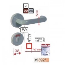 Ручка 35392 с круглой накладкой WC VALNEI-2