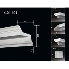 Карниз фасадный с гладким профилем 4.01.101 