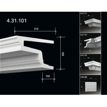 Карниз фасадный с гладким профилем 4.31.101