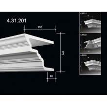 Карниз фасадный с гладким профилем 4.31.201