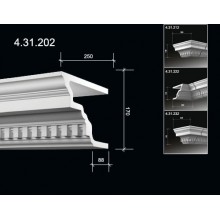 Карниз фасадный  с орнаментом 4.31.202