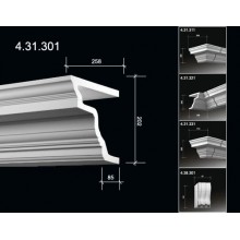 Fasādes karnīze ar gludu profilu 4.31.301