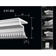 Карниз фасадный  с орнаментом 4.31.302