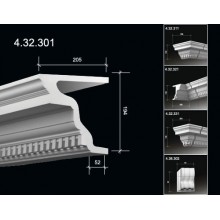 Карниз фасадный  с орнаментом 4.32.301