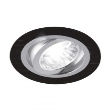 ALUM C BLACK/CHROME CEILING LIGHTING POINT FITTING