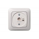 IKL001-01 A/B RJ45KAT5 1-VIET.DATORA LIGZDA/BEZ RĀMJA BALTA ALFA