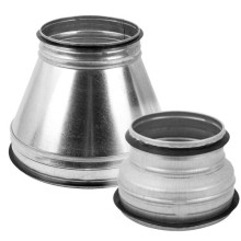 Pāreja ar blīvējumu d.120-d.100mm ventilācijas fasondaļām Pāreja ar blīvējumu d.120-d.100mm ventilācijas fasondaļām
