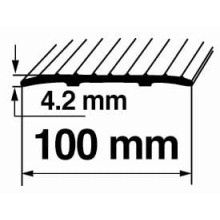 Savienojuma vietas pārklājošie aluminija profili 100mm/90cm