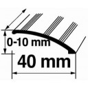Savienojuma vietas pārklājošie aluminija profili 0-10x40mm/90cm