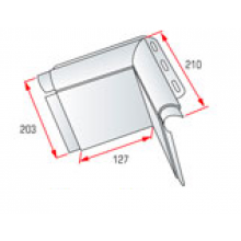 PVC Komplektejošie Fasādes Paneļiem - Universālas Ailsānes Stūra Elements