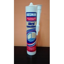 Акриловый герметик BOSMAN белый (310ml) для  шпаклевания (легкий)