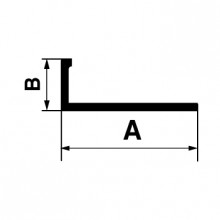 Alumīnija flīžu apmales un nobeiguma profili 13,6x23mm