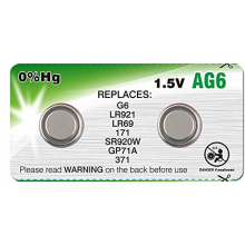 Baterijas Lithium AG6, G6 (LR921, LR69, SR920W, 371, 171, GP71A)