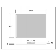 BRIG LED светильник в подвесной потолок 600x600 36W