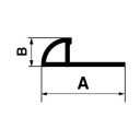 Alumīnija flīžu apmales un nobeiguma profili 11,2x30,2mm