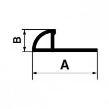 Alumīnija flīžu apmales un nobeiguma profili 11,2x30,2mm