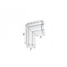 PVC Komplektejošie Fasādes Paneļiem - Apmales Classic Stūra Elements