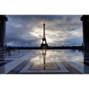 Fototapetes  Debesis virs Parīzi    