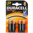 Baterijas DURACELL AA LR6, 4gab
