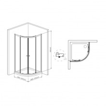 Душевая кабина с Поддоном k251bw (domoletti)