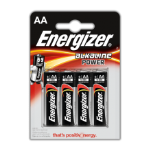 Батарейки Alkaline ENERGIZER Power LR6/AA, 4шт