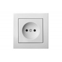IKL16-304-01 E/B Розетка без Заземления. Белая