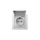 IKL16-408-01 E/B IP44 EPSILON С Заземлением и Крышкой. Белая