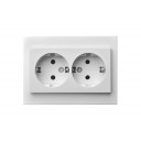 IKL16-005/405 E/B РОЗЕТКА C/З, 2Х-МЕСТНАЯ