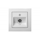 ITVL1-01 E/B EPSILON TV Розетка Конечная без Рамки, Белая