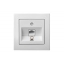 IKL001-01 E/B EPSILON Компьютерная Розетка RJ45, 6KAT, Белая
