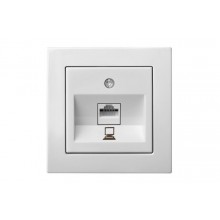 IKL001-01 E/B EPSILON Компьютерная Розетка RJ45, 6KAT, Белая