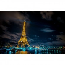 Фотообои  Эйфелева башня ночью 