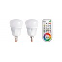 JE0143082 Led Лампочки 2 x E14 470Lm 2x 7W 2200-6500K +RGB с ПУЛЬТОМ