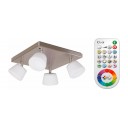 JE23947/850683 4L Spot gaismeklis IP20 ar tālvadības kontroli 4 x 345Lm 6W 2200-6500K +RGB funkcija