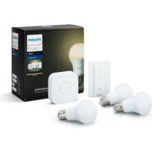 HUE Стартовый комплект 3 x E27 A60 White ambiance + bridge + switch