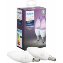 Hue LED Spuldzes White and Color Ambiance 6W B39 E14 EU 2gab.