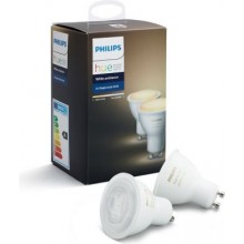 Hue LED Spuldzes GU10 5.5W White Ambiance 2gab