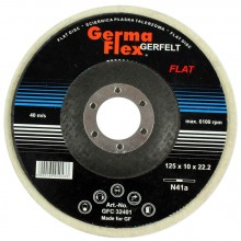 Filca disks pulēšanai 125x10mm GermaFlex