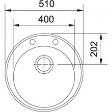 Izlietne Franke ROG 610-41 Sink White Pop-Up