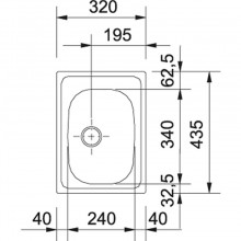 Izlietne ETX 610-30 MATĒTS 101.0010.733