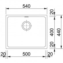 Izlietne SINK KUBUS KBG 110-50 125.0477.949