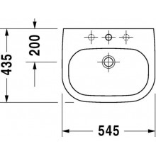 Izlietne Duravit D-Code 545x435mm Washbasin White