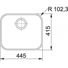 Мойка Franke QAX 210 Sink Stainless Steel SlimTop