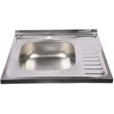 Izlietne Diana Kitchen Sink Left Chrome 600x600mm