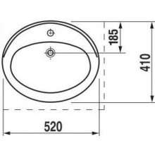 Izlietne Jika Ibon 520x410mm Washbasin White3