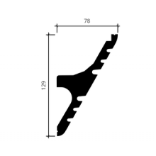 Карниз для скрытого освещения 6.50.706 (2м)