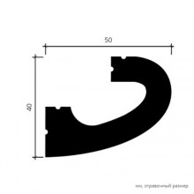 Карниз для скрытого освещения 6.50.708 (2м)